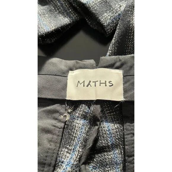 MYTHS PLAID DEGRADE WOOL DRESS PANTS 31 - Picture 10 of 10